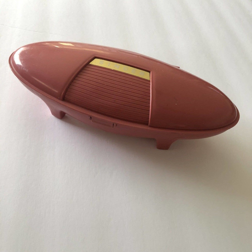Vintage Singer Button Holder Mid Century Pink MCM